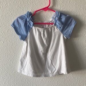 Okie Dokie Blue and White Striped Kids Blouse